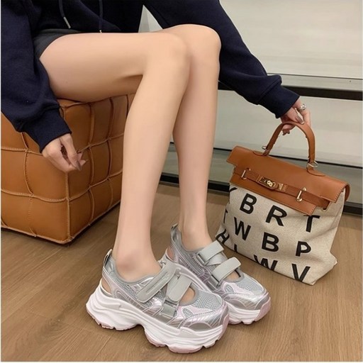 ANYOU 캐주얼 스포츠샌들 여자 여름샌들 통굽샌들 벨크로 여성샌들 쿠션 여름신발 발편한샌들