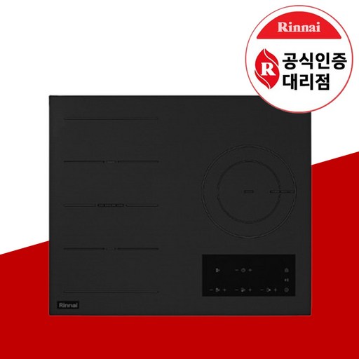 린나이 3구 인덕션 빌트인 전기레인지 터치식 전기렌지 자동 전력제어