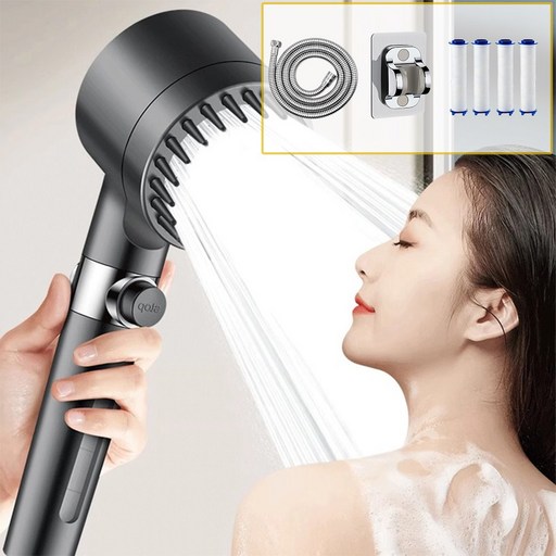 샤워기 분사 꼭지 조절가능수량 샤워헤드세트