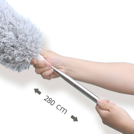 KOKO 2.8m 장대 거미줄 제거기 빈틈 브러쉬 천장 선풍기 실링팬청소 먼제 거미 제거솔 접이식 먼지떨이
