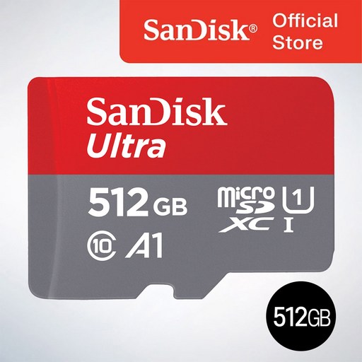 샌디스크코리아 공식인증정품 마이크로 SD 카드 SDXC ULTRA 울트라 QUAC 512GB