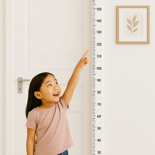 레인지샵 자국없는 심플 키재기 스티커 200cm