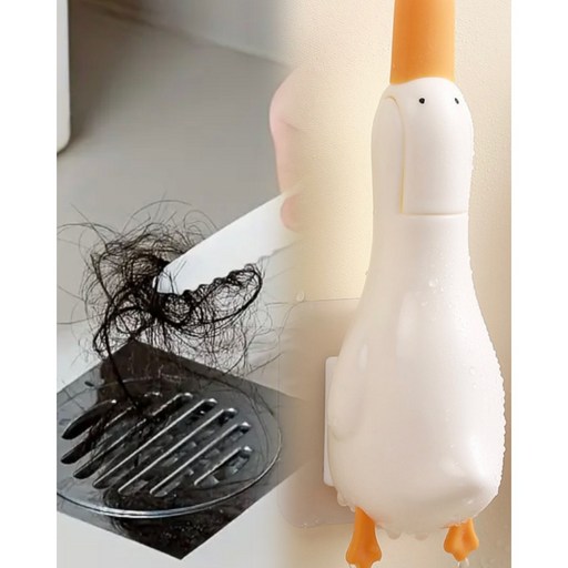오리쨩 화장실 하수구클리너 머리카락제거기 청소집게 다용도집게 화이트