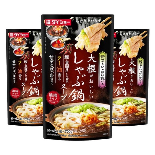 다이쇼 무가 맛있는 샤브나베 스프 농축타입 라유향의 매운 소바쯔유맛