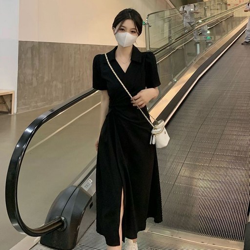 COSYEVNO 빅 사이즈 루즈핏 부드러운 원피스 여자 여름 스커트