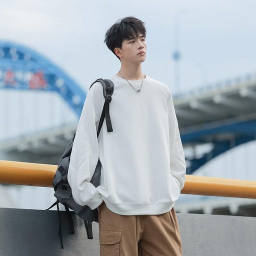 투니스 남성 라운드넥 루즈핏 긴소매 맨투맨