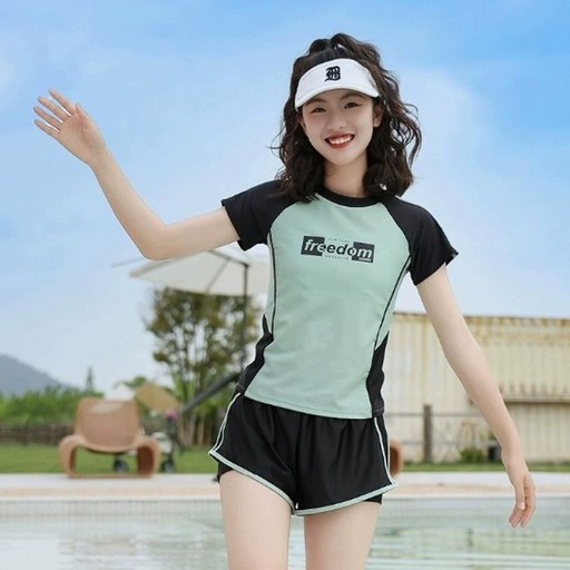 재한 주니어 아동 여아 수영복 세트 [2635]