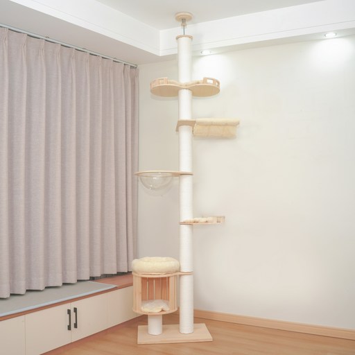 에스엘씨펫 스크래쳐 원목 고양이 캣폴 캣타워