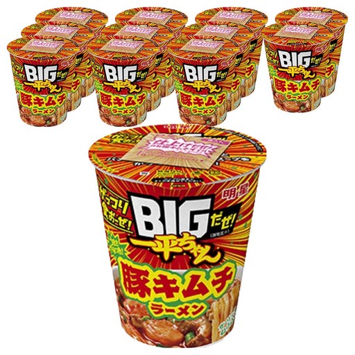 묘조 빅이라구! 잇페이짱 돼지김치 라멘 92g