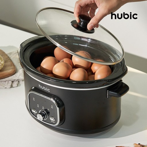 휴빅 타이머 계란찜기 슬로우쿠커 맥반석 구운계란 굽는기계 전골냄비