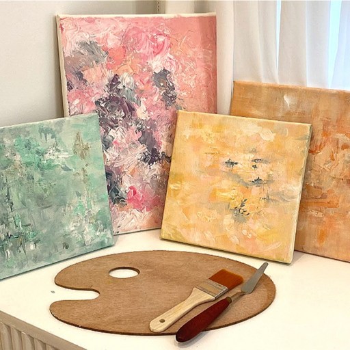 백드롭 페인팅 촬영용 배경 DIY 그림 키트 미아아트