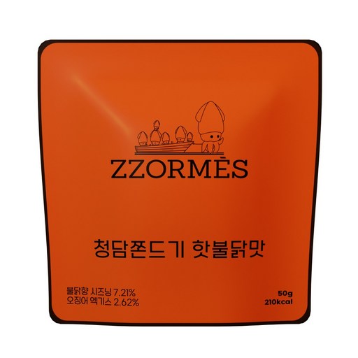 청담동 명품 오징어 쫀드기 쪼르메스 핫불닭맛