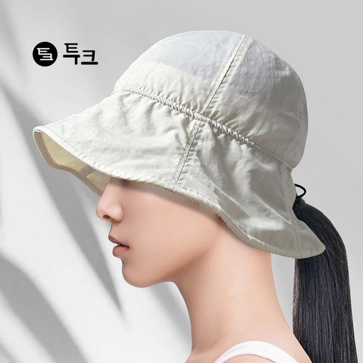 투크 핏 예쁜 방수 데일리 가벼운 버킷햇 물놀이 캠핑 접이식 모자