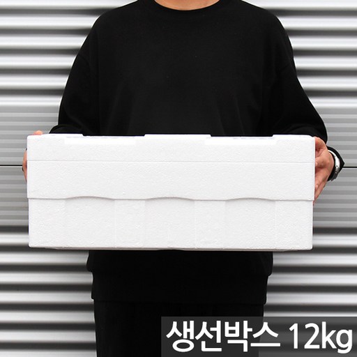 국산 생선 스티로폼 택배 박스 1P - 상자 포장 아이스박스 중형 대형 사각 운반 스티로폴 스치로폼 스치로폴 낱개 어상자 생선박스 어패류박스 고기상자 생선상자