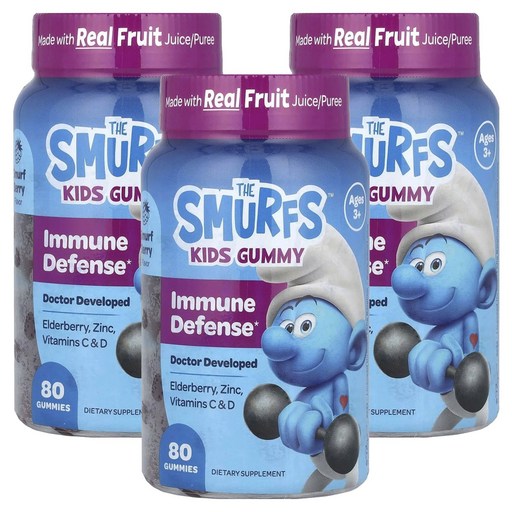 스머프 어린이 이뮨 디펜스 Smurf 베리 맛 구미