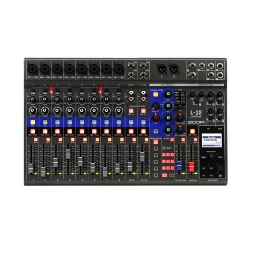 줌 ZOOM LiveTrak L-12 디지털 믹서 레코더