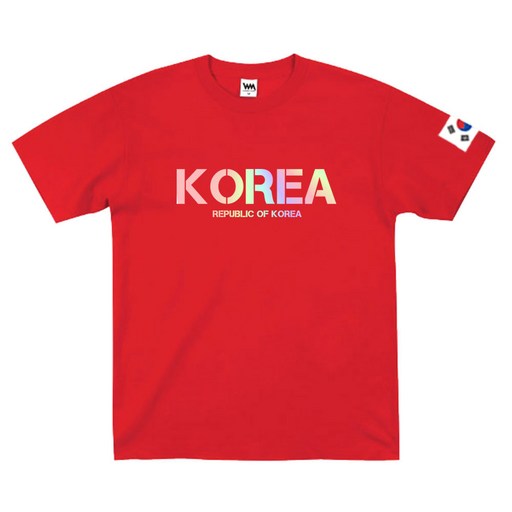 2021년 NEW KOREA 홀로그램 반팔 티셔츠