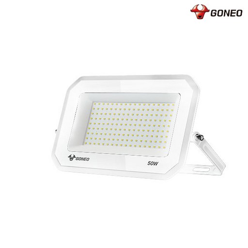 고네오 GONEO SIMPLE LED투광기 50W 화이트바디 주광색 방진 및 방수IP67 플리커프리+니트럴장갑2개포함
