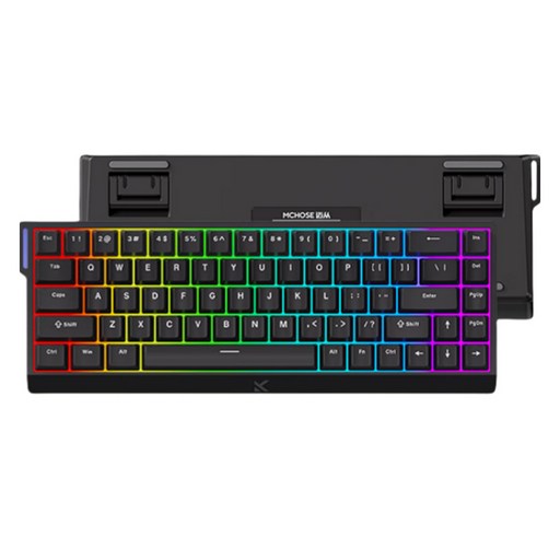 MCHOSE 에이스 68 프로급 게이밍 마그네틱축 유선 키보드 퍼포먼스 버전, 블랙, 블루 아이스 마그네틱축, 제조사축
