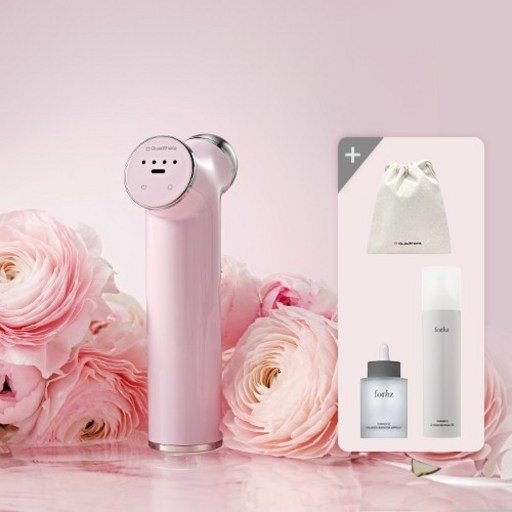 쿼드쎄라 핑크에디션 풀패키지[기기+마스크젤+앰플+파우치], 없음