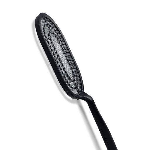 카론슨 밀착 커브형 충전식 전기 모기채 전자 파리채