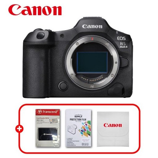 캐논 정품 EOS R5 Mark II BODY / 프리미엄 패키지 / 멀티리더기 USB 3.0+극세사융+액정보호필름 증정 / TJ