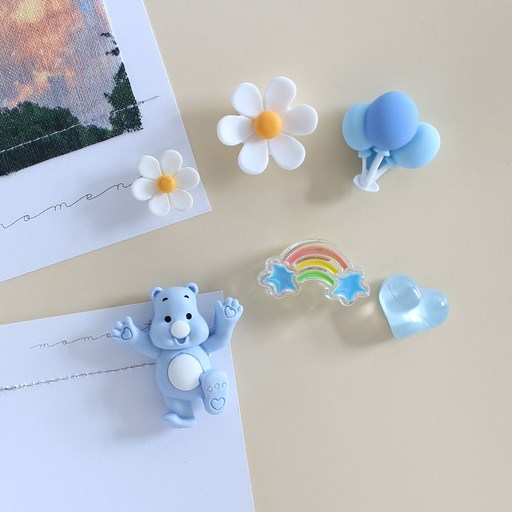만세곰 6P set 냉장고 현관문 인테리어 자석 작지만 강력한 귀여운 마그넷