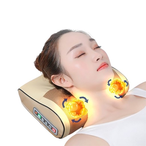 DS 다기능 스마트 어깨 안마베개 목 안마기 온열찜질 마사지기