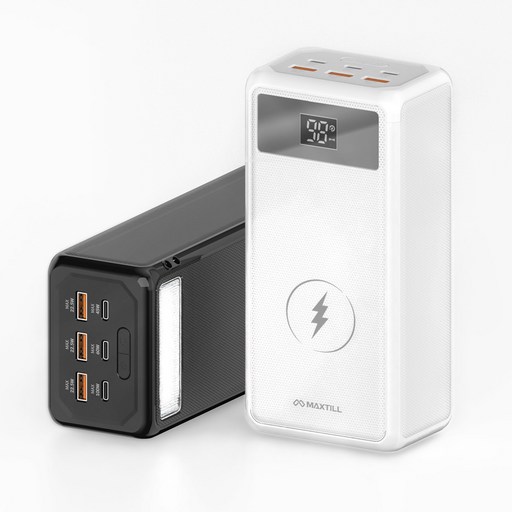 맥스틸 GM-PW3016 160W PD3.0 초고속충전 맥북/노트북충전 대용량 보조배터리 30000mAh