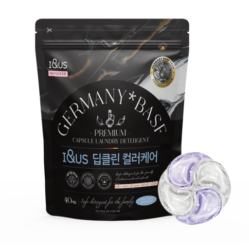 아이앤어스 4챔버 독일 BASF 닥크 컬러 캡슐세제(손상된 섬유 복원 색상 케어)