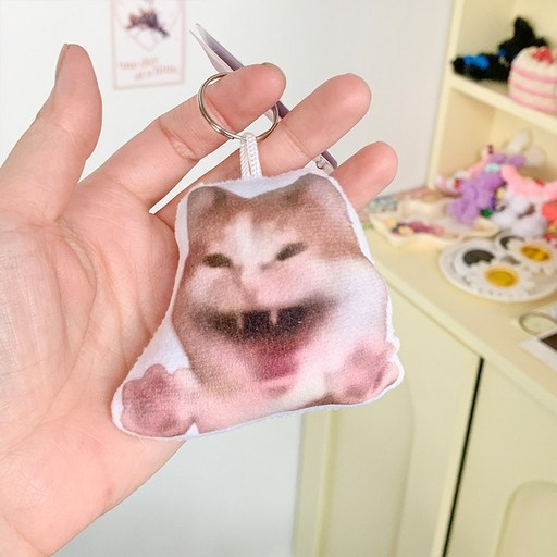 걸스코코 고양이인형쿠션키링 소리나는 고양이 키링 틱톡 캐릭터 인형키링 백팩키링 가방고리 커플템