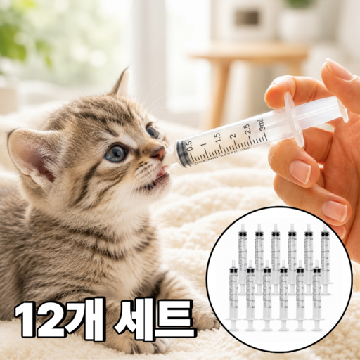 플랜모아 반려동물 피딩용 눈금 주사기