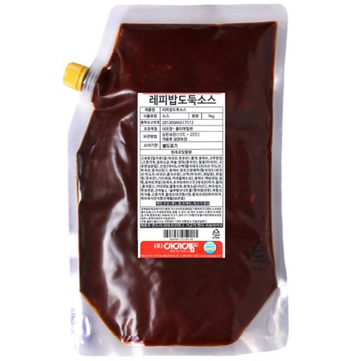 레피 밥도둑소스 맛다시 군대전투식량 PX 만능 비빔밥 양념장 산채