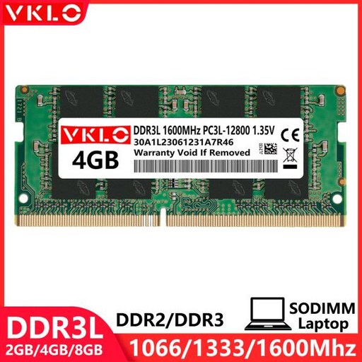 DDR34GB 노트북 메모리 Ram 8500 10600 PC3 1.5V 204Pin 1333 SODIMM, 13 2XDDR3L 4G 1333 1.35
