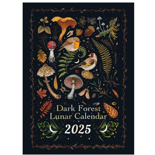 미투리아 2025년 다크 포레스트 사무실 가정용 걸이형 캘린더 달력