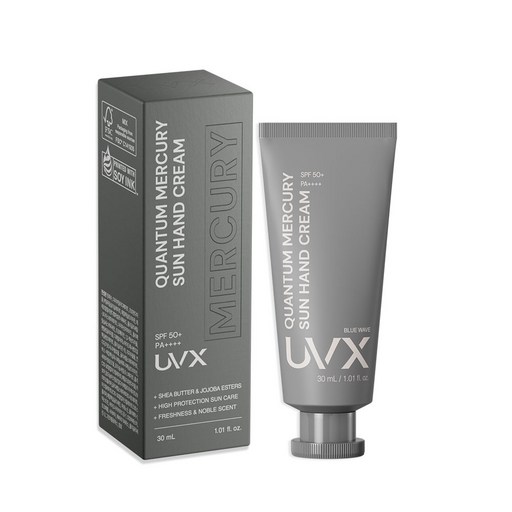 UVX 유브이엑스 퀀텀 머큐리 자외선차단 선핸드크림 블루웨이브 30ml