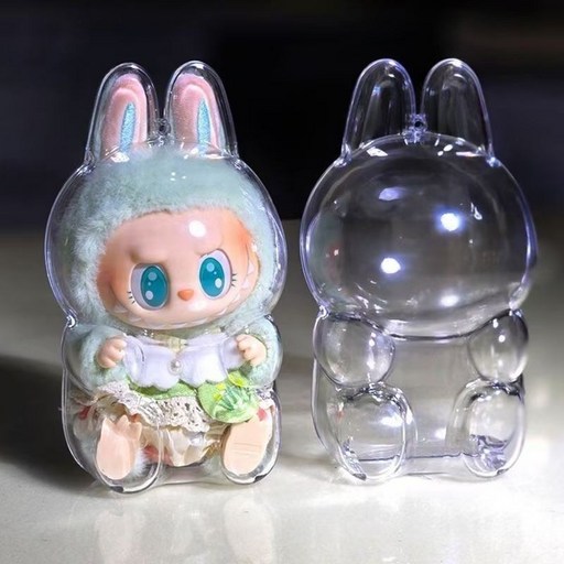 2세대 라부부 케이스 앉아 파티 투명 보호 인형 보호 커버