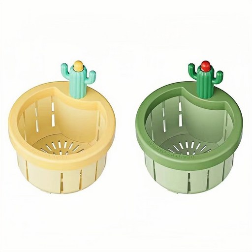 크리에이티브 선인장 스타일링 플라스틱막힘방지 싱크대음식물거름망 6.6CM
