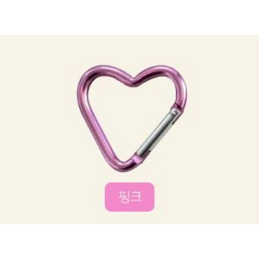 하트 카라비너 키링 가방 고리 10개입 [3가지 컬러 미니 알루미늄 에어팟 프로 열쇠 부자재 등산 키링고리 악세사리]