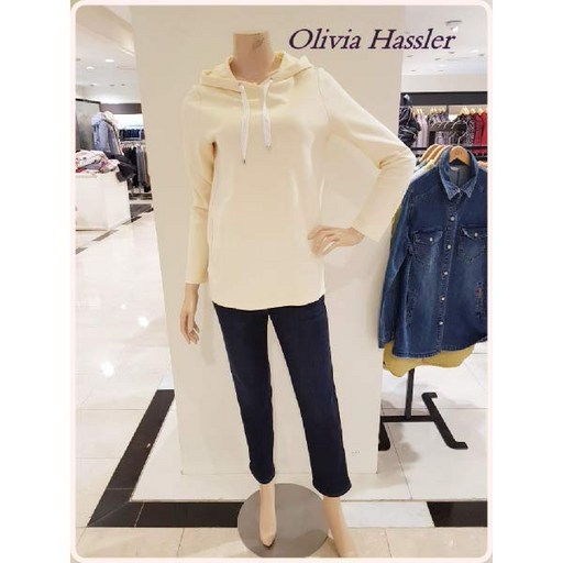 [현대백화점]올리비아하슬러 HIT OH0STS202 화사한 스타일의 후드형 티셔츠