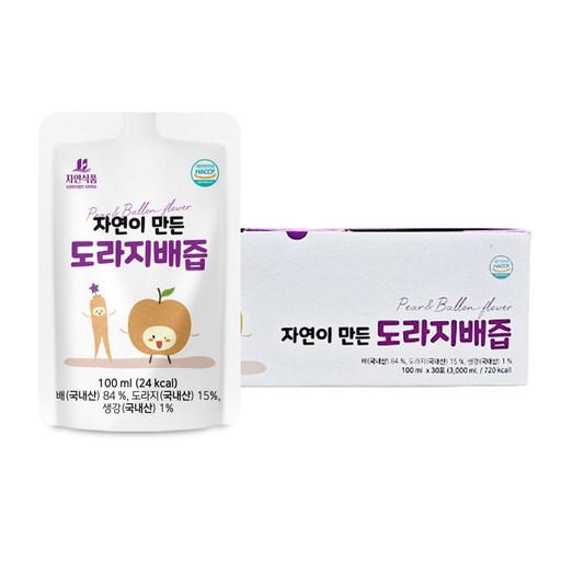 자연식품 자연이 만든 도라지배즙 파우치