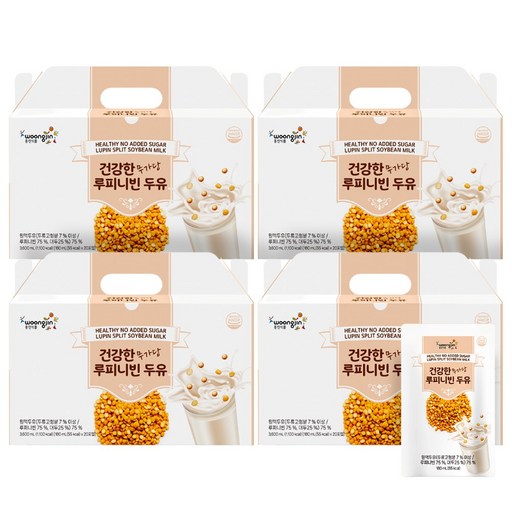 웅진 건강한 무가당 루피니빈 두유 고단백 식사대용