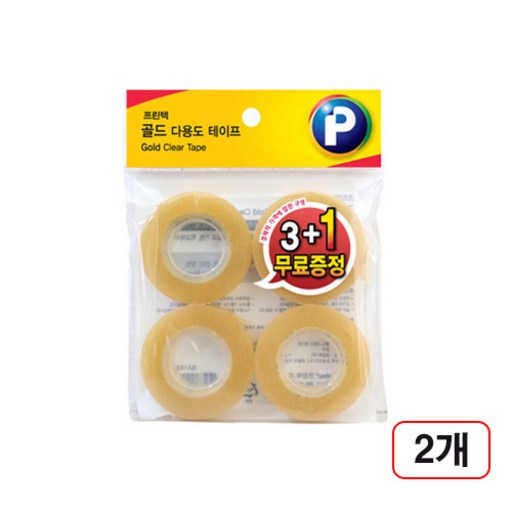 프린텍)다용도테이프 리필(3+1/GR1230-4/12*30m) 2개입