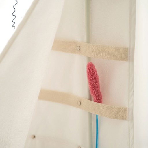 패브릭 고양이 낚시대 보관 정리 거치 보관함 정리함 거치대