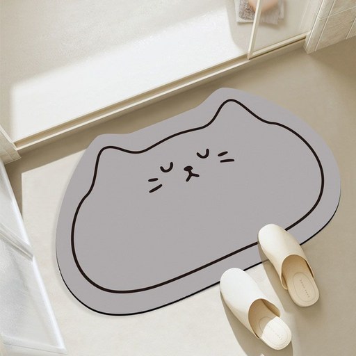 미끄럼방지 규조토 고양이 발매트 욕실 발매트 물흡수