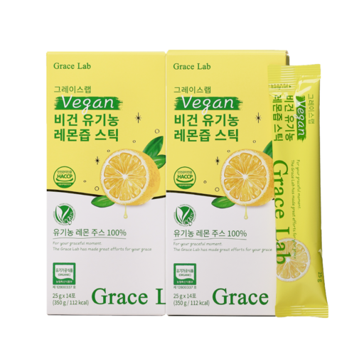 그레이스랩 비건 유기농 레몬즙 스틱