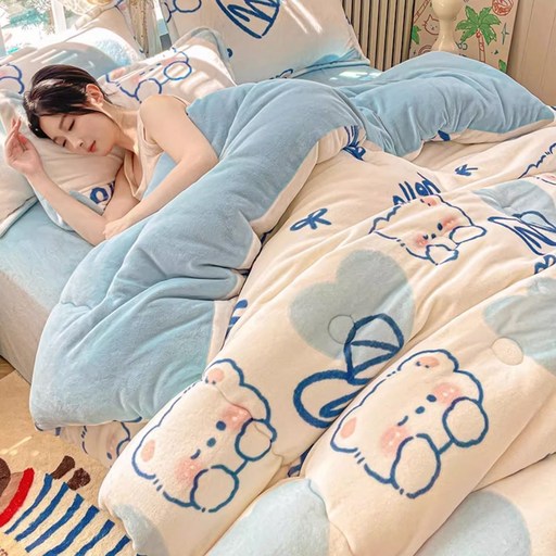 겨울 두꺼운 캐릭터 귀여운 이불 솜이불