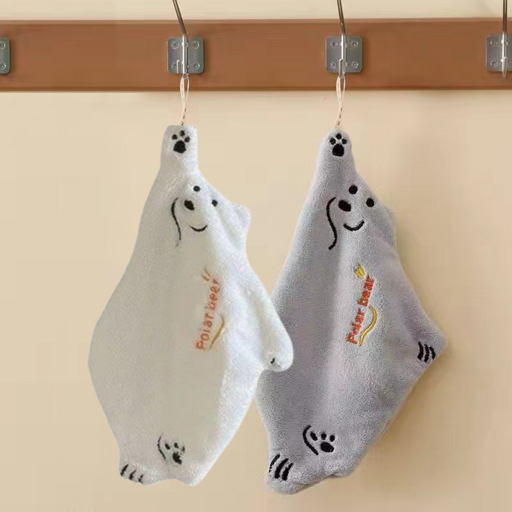 메리라라 북극곰 극세사 핸드타올