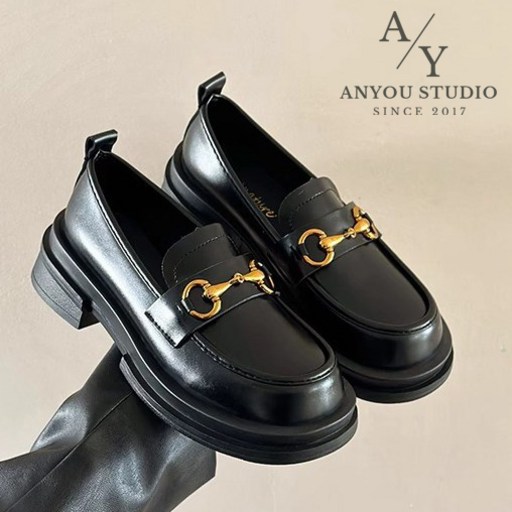 ANYOU 로퍼 여성로퍼 메리제인슈즈 리얼 가죽 단화