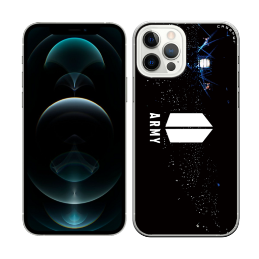 케이스포 아미 프린팅 크리스탈 클리어 쉴드 케이스